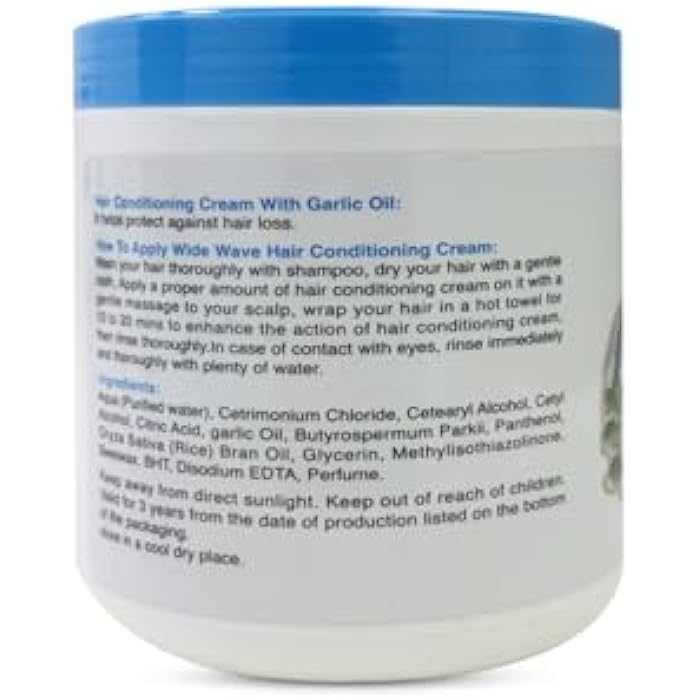 Wide Wave Garlic Hair Conditioning Cream 900g - Image 3
